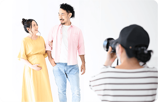 女性カメラマン、スタッフなので安心